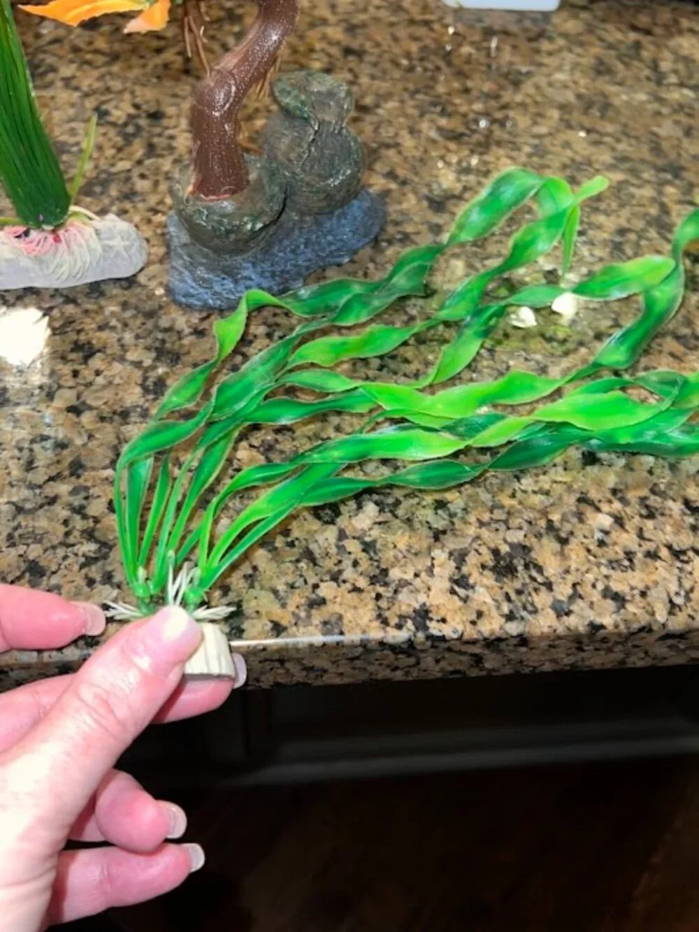 Set of Fish Aquarium Decoration. Total of 18 fake foliage items.